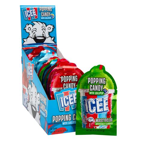 Icee Popping Candy With Lollipop 0.53 Oz | Nassau Candy