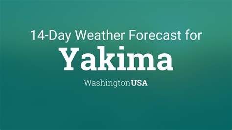 Yakima, Washington, USA 14 day weather forecast