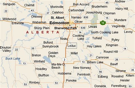 Leduc, Alberta Area Map & More