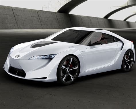 Super Sport Cars 2012: Futuristic Toyota FT-HS Hybrid Sports Concept Car Integrates Ecology and ...