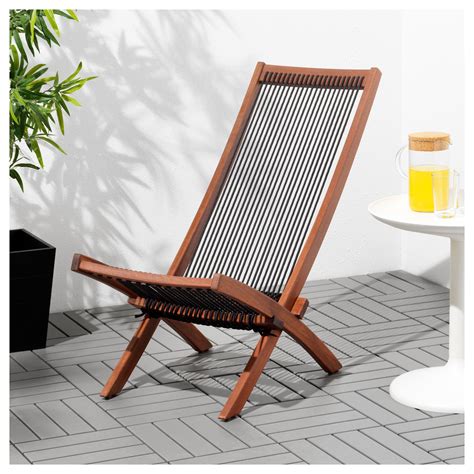 IKEA - BROMMÖ Chaise, outdoor black brown stained, in 2019 | Outdoor garden furniture, Used ...