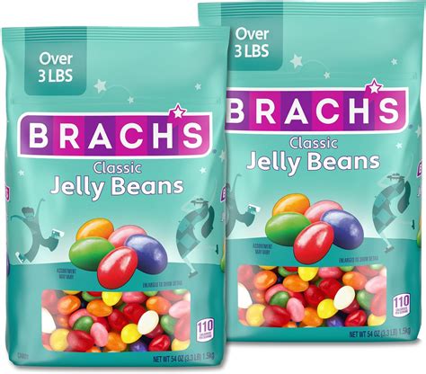 Amazon.com : Brach's Classic Jelly Beans, Candy, Assorted Flavors, Bulk Bag, 54 oz (2 ct ...