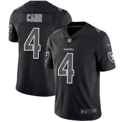 Derek Carr #4 Oakland Raiders Limited Player Jersey Men's Black Hyphenation Size M