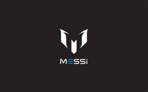 Download wallpapers Lionel Messi Logo, gray background, the logo of the ...