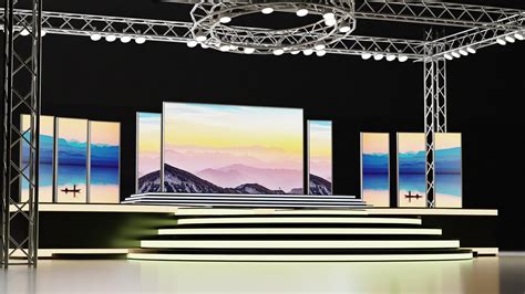 Concert Stage Design 7 3d Model Obj Concert Stage Design Stage Set Design Stage Design – Theme Route