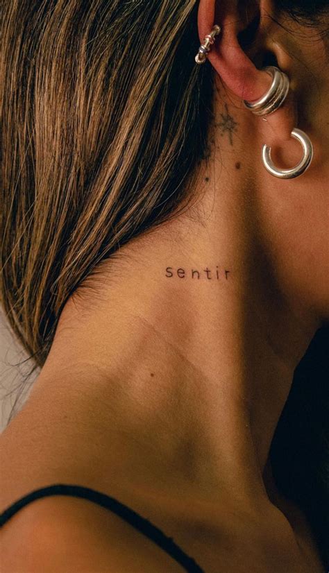 75 Unique Small Tattoo Designs & Ideas : Sentir Neck Tattoo I Take You ...