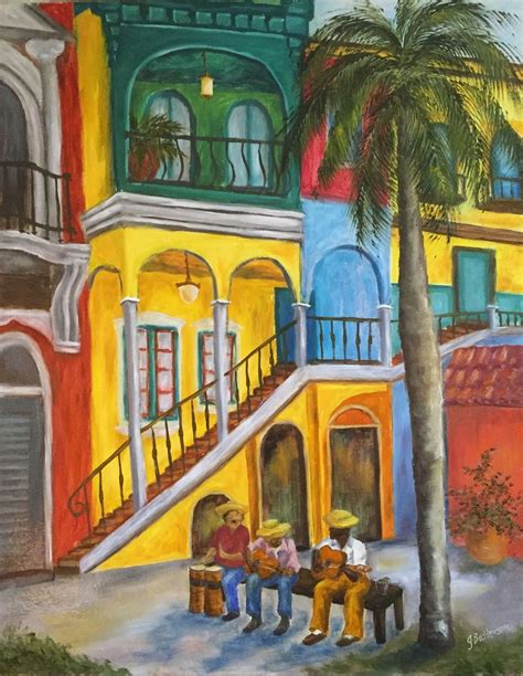 Image result for cuban street scene painting | Cuba art, Cuban art, Caribbean art