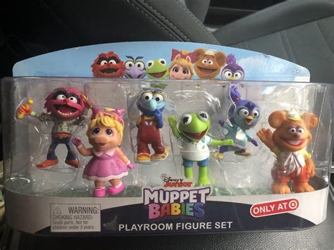 Muppet Babies Playroom 6 Figure Set Kermit Piggy Animal Gonzo Fozzie ...