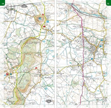 Sandstone Trail: 1:25,000 OS map book - Sandstone Trail