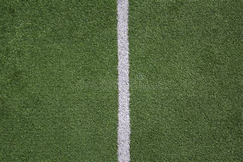 Football Field with Middle Line Stock Photo - Image of outdoor, sport: 99411010