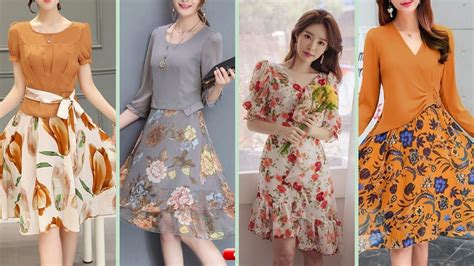 Gorgeous And Stylish Chiffon Floral Print Midi Dresses For Summer - YouTube