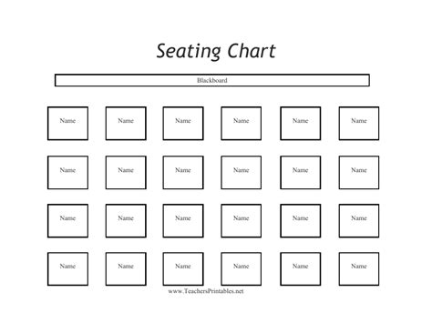 Free Classroom Seating Chart Template - PRINTABLE TEMPLATES