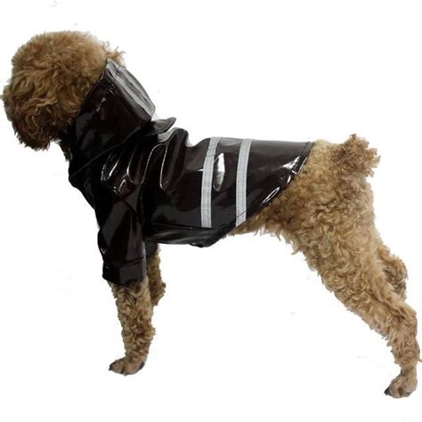 Waterproof Hoodie With Safety Reflective Stripe Raincoat | Hoodie coat, Dog winter clothes