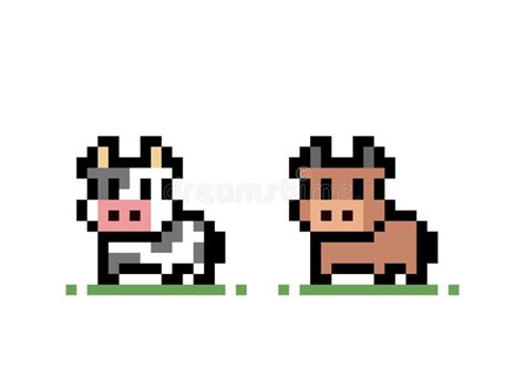 Pixel Cow Stock Illustrations – 1,069 Pixel Cow Stock Illustrations ...