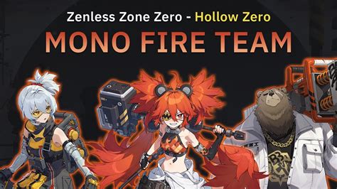 Zenless Zone Zero - Hollow Zero Final Boss Mono Fire team - YouTube