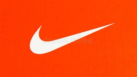 Orange Nike Swoosh