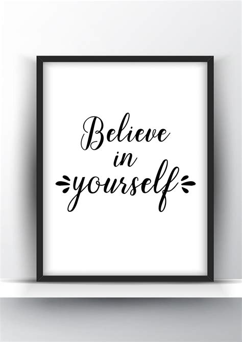 Believe in Yourself - Printable Wall Art - Shark Printables