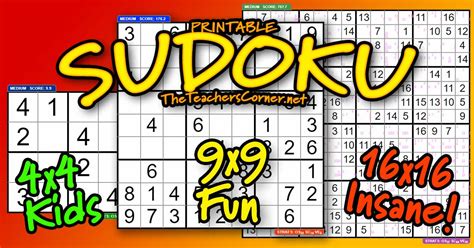 Printable Sudoku Puzzles