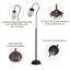 Industrial Floor Lamp With Adjustable Cage Shade 62 Inches Rustic Floor Lamp Bru | eBay