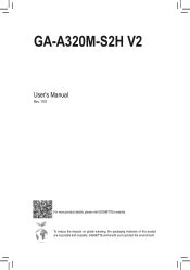 Gigabyte GA-A320M-S2H V2 Manual