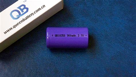 Queen Battery QB18350 900mAh 9A Li-ion cell's capacity test