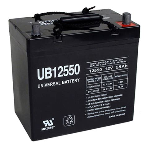 12 Volt 55 ah 22NF Universal Power Group UB12550 Fire Alarm Control Panel Battery