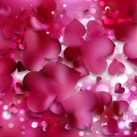 Pink Heart Background Vector Art - Pink Heart . Neat, Love Pink Glitter HD phone wallpaper | Pxfuel