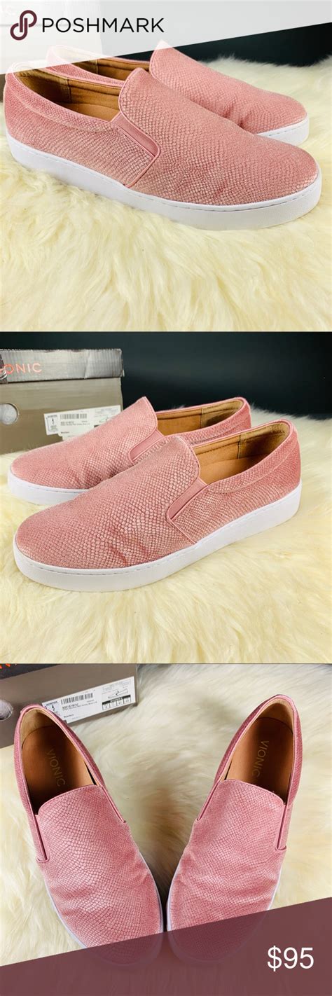 Vionic Midi Blush Velvet Slip On Sneakers 9M | Slip on sneakers ...