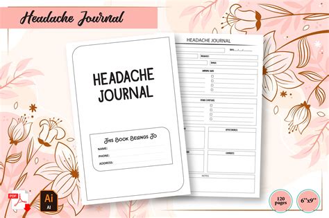 Headache Journal – KDP Interiors Graphic by Luxyart · Creative Fabrica