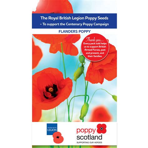 British Legion Flanders Poppy seeds | Departments | DIY at B&Q