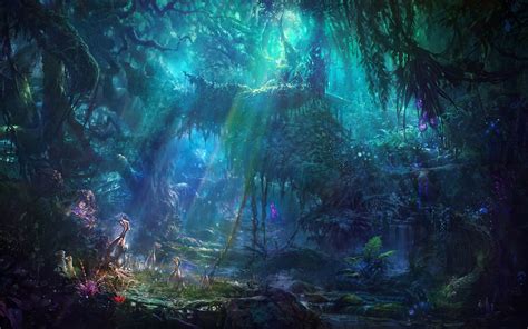 landscape, Fantasy Art, Forest, Sun Rays Wallpapers HD / Desktop and Mobile Backgrounds