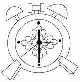 Clock coloring Pages  ColoringLib sketch template