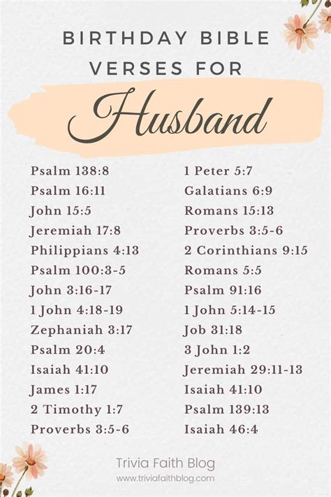 40 Best Birthday Bible Verses for Husband KJV