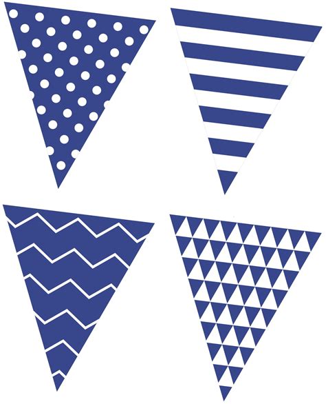 free+printable+bunting+garland+banner+blue - Baby Shower Ideas - Themes - Games