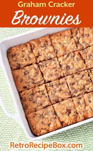 Graham Cracker Brownies - Retro Recipe Box