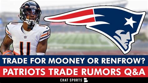 Patriots Rumors: Trade For Darnell Moody Or Hunter Renfrow To New ...