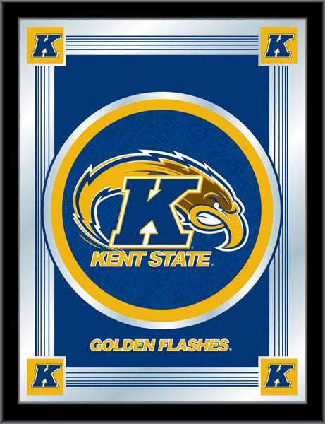 Kent State Logo Mirror 17x22 w/ Official College Logo - Family Leisure