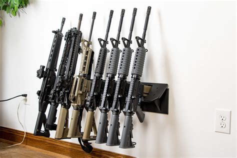 AR15 Rifle Gun Rack | Gun Wall Mount Pistol Holder | Tactical Walls