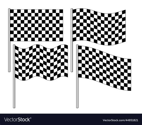 Checkered flag Royalty Free Vector Image - VectorStock