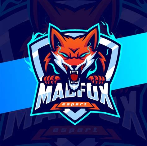 Premium Vector | Angry mad fox mascot esport logo