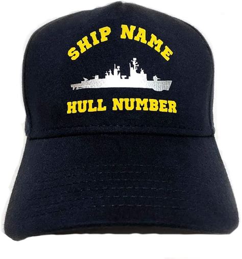 Amazon.com: Customized Navy Ball Cap with Your Ship's Name and Number : Sports & Outdoors