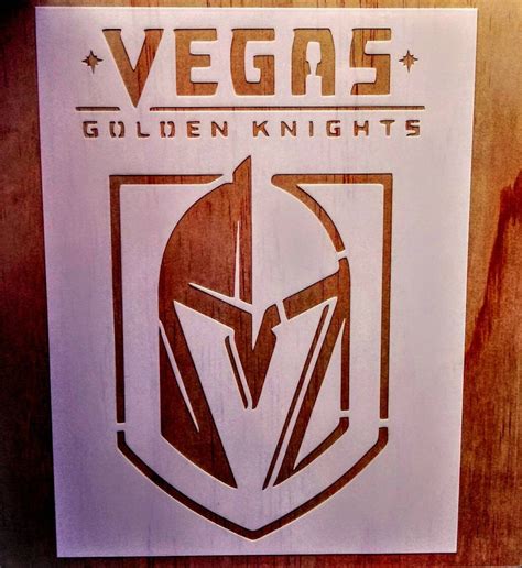 Vegas Golden Knights Stencil 9x12 | Etsy