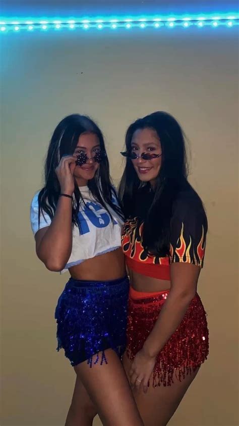 fire and ice costume | Duo halloween costumes, Hot halloween costumes ...