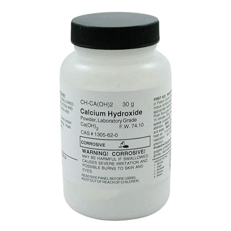 Calcium Hydroxide, 30 g | Home Science Tools