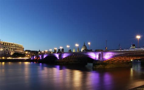 European river stone arch bridge night Preview | 10wallpaper.com