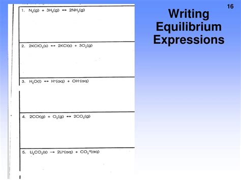 PPT - HOW ARE EQUILIBRIUM EXPRESSIONS WRITTEN? PowerPoint Presentation ...