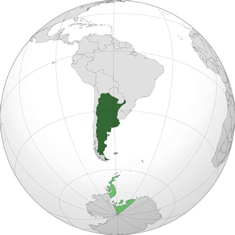 Location of the argentina in the World Map