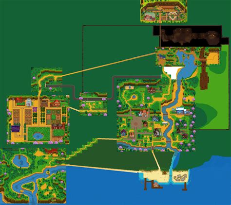 I made a stardew valley map : r/StardewValley