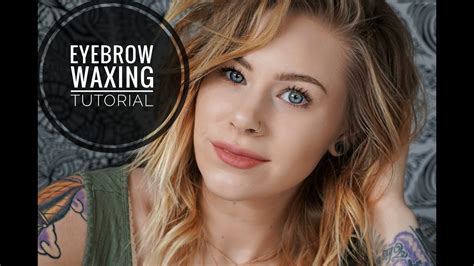 Esthetician Eyebrow Waxing tutorial! - YouTube