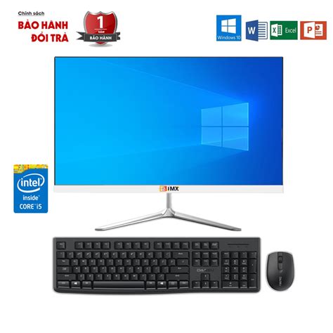 Trọn bộ máy tính all in one IMX Thế Hệ Mới Intel Core I5 Ram Ram 4G SSD M2 128G Tích hợp Webcam ...